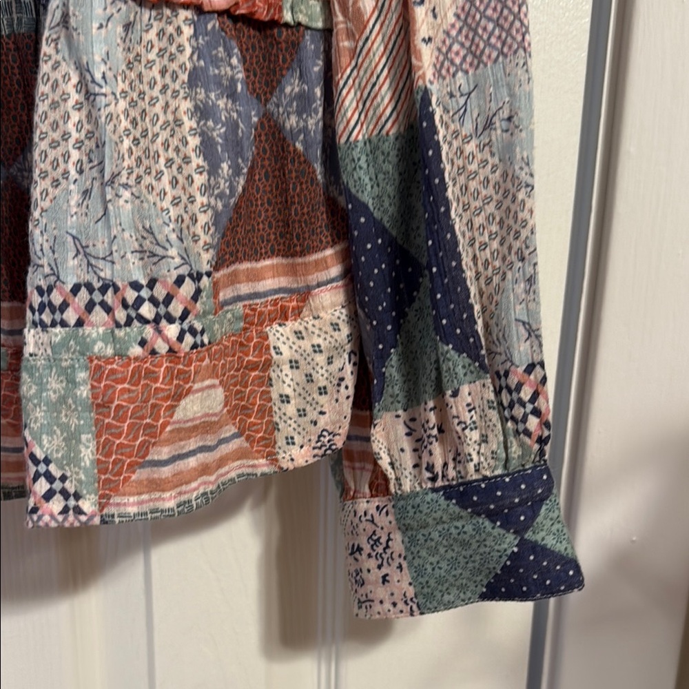 Patchwork Long Sleeve Top - image 3